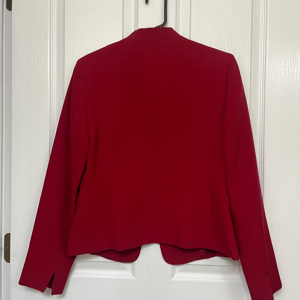 Evan Picone Red Blazer with Gold Accents - Picture 2 of 4